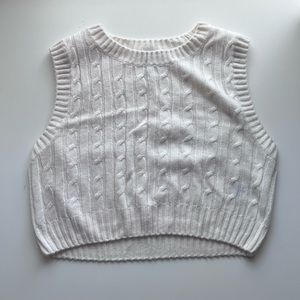 Crop Sweater Vest